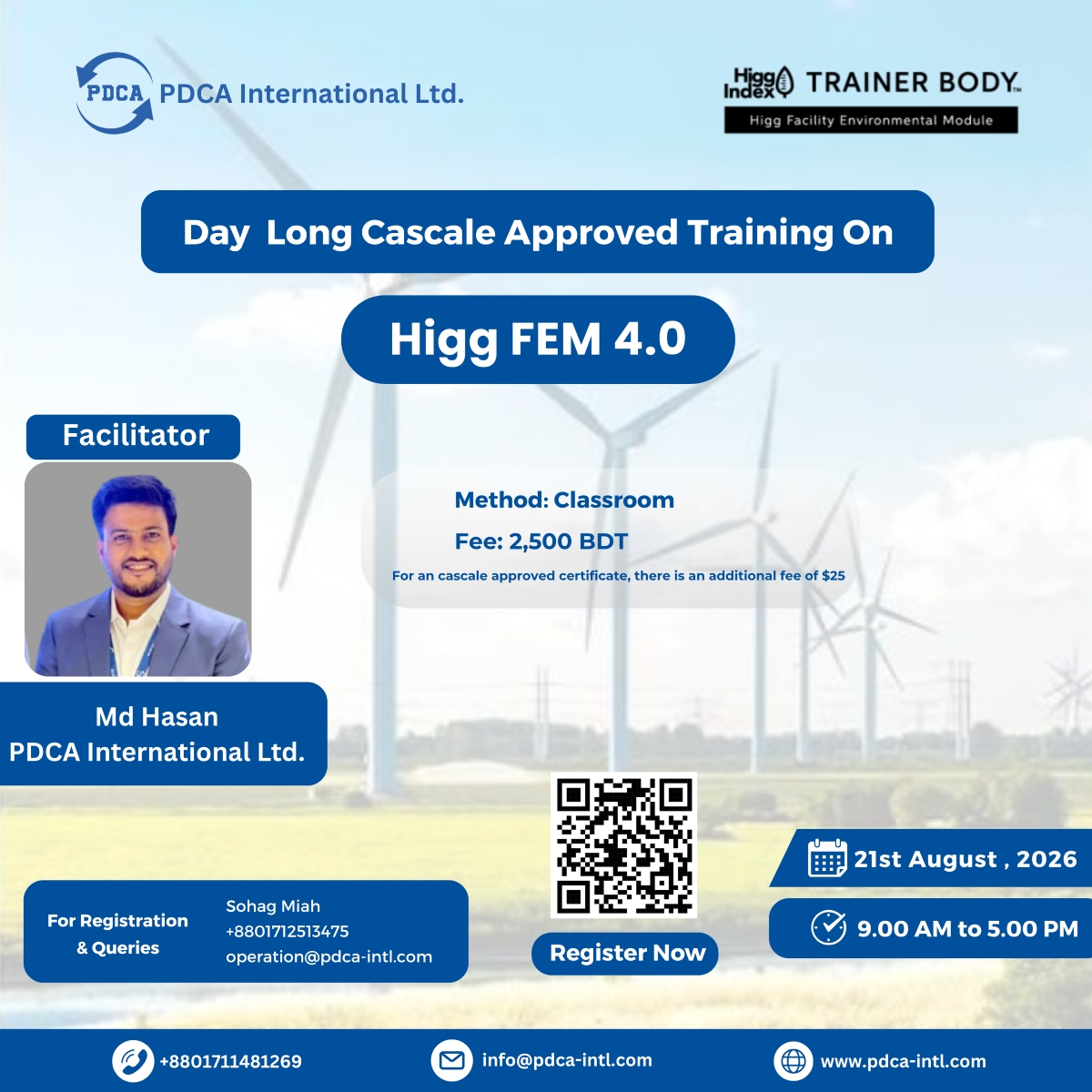 Training on Higg FEM 4.0