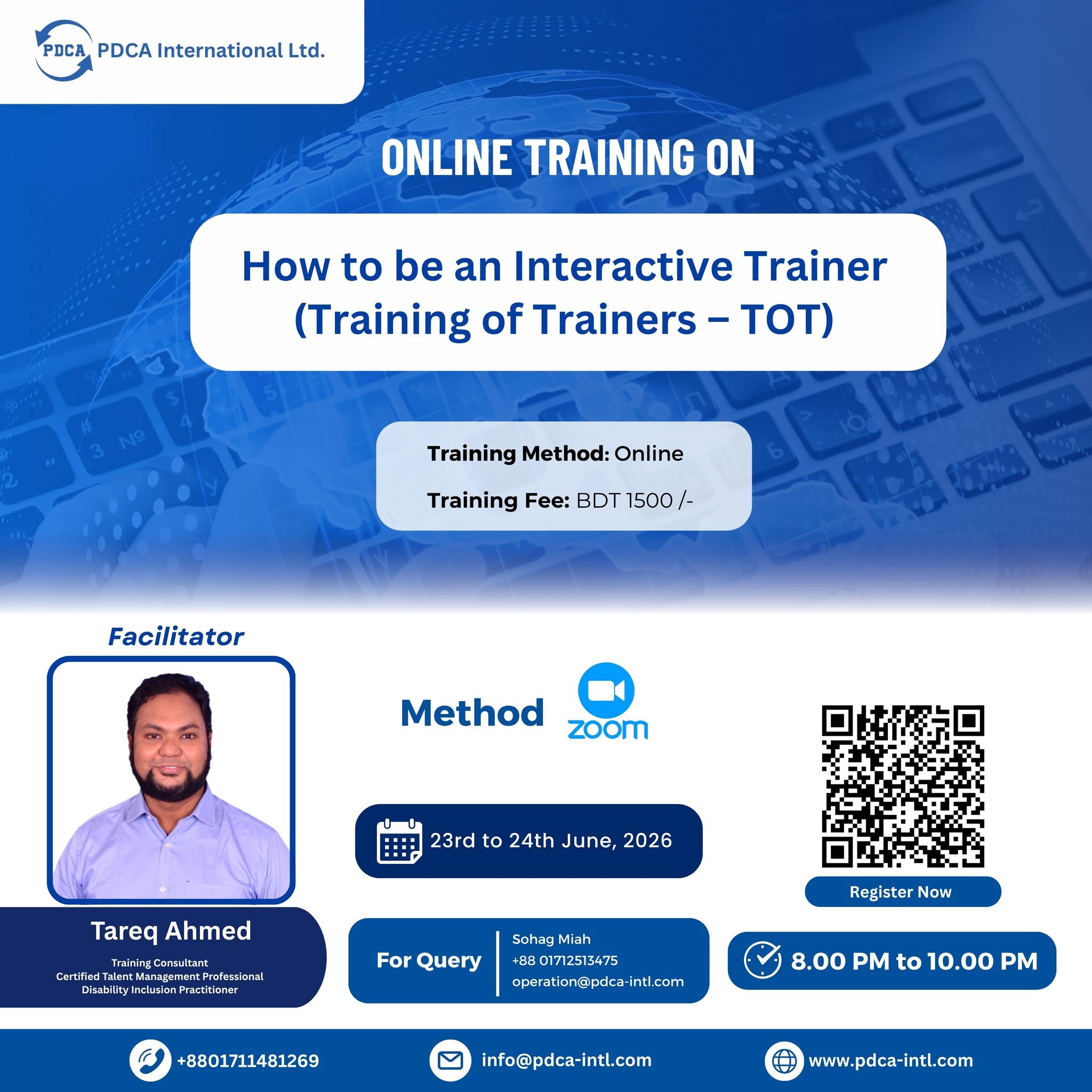 TRAINING OF TRAINERS (ToT)